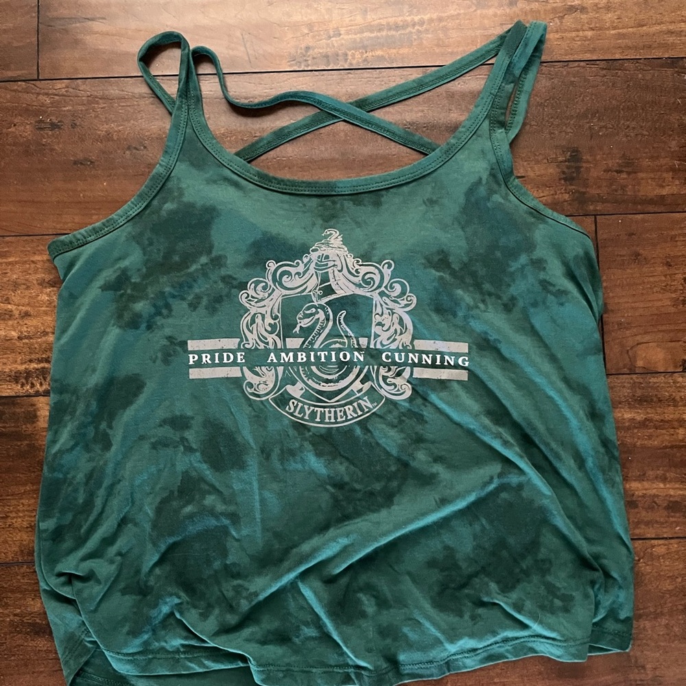 Hot Topic Slytherin Tie Dye Tank-Top (size:L)